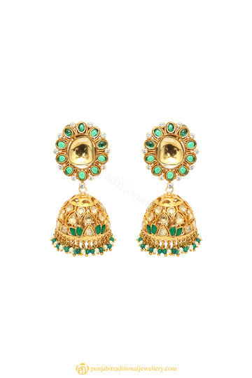 Gold Finished Earrings by PTJ